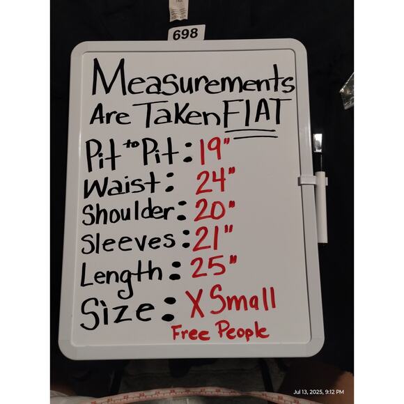 We the Free Down Under Womens size XS Oversized Grungecore Distressed Henley Top - Picture 10 of 12